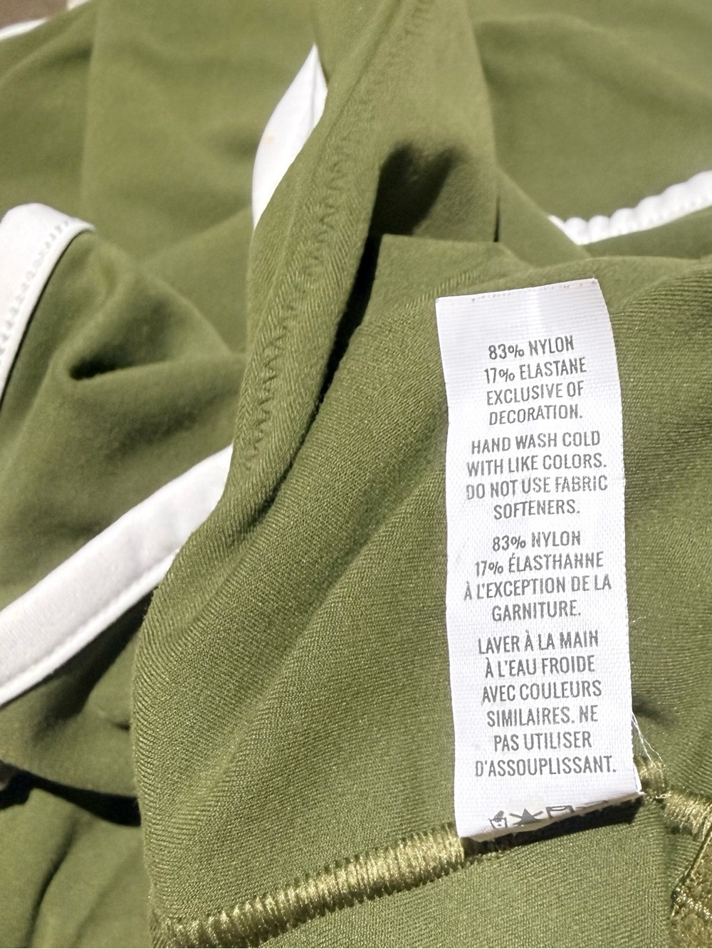 Offline by Aerie Olive Green Active Set Top Size Medium / Shorts Size Small - Picture 3 of 5